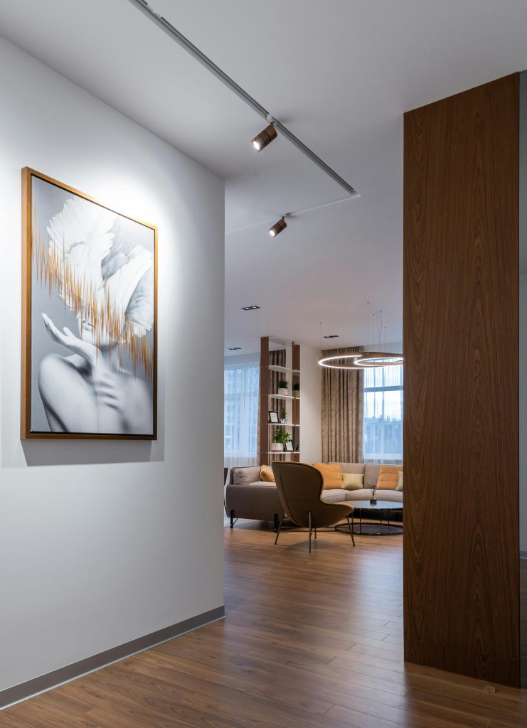 Light Walnut LVT flooring for residential unit