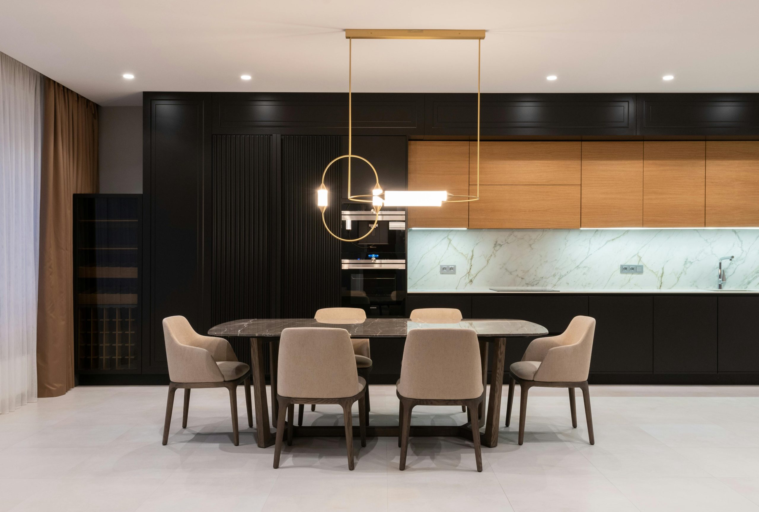 Residential-space-dining-area-table and chairs