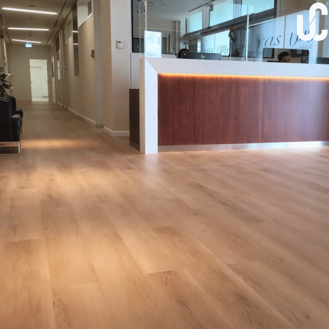 LVT Flooring done in Yas Healthcare