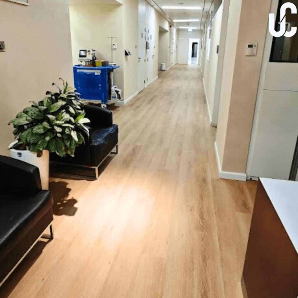 LVT Flooring done in Yas Healthcare