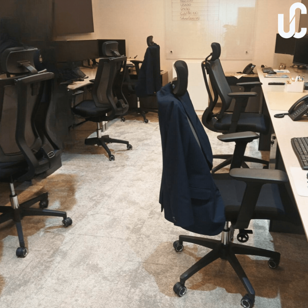 carpet tiles installation done in a corporate office area.