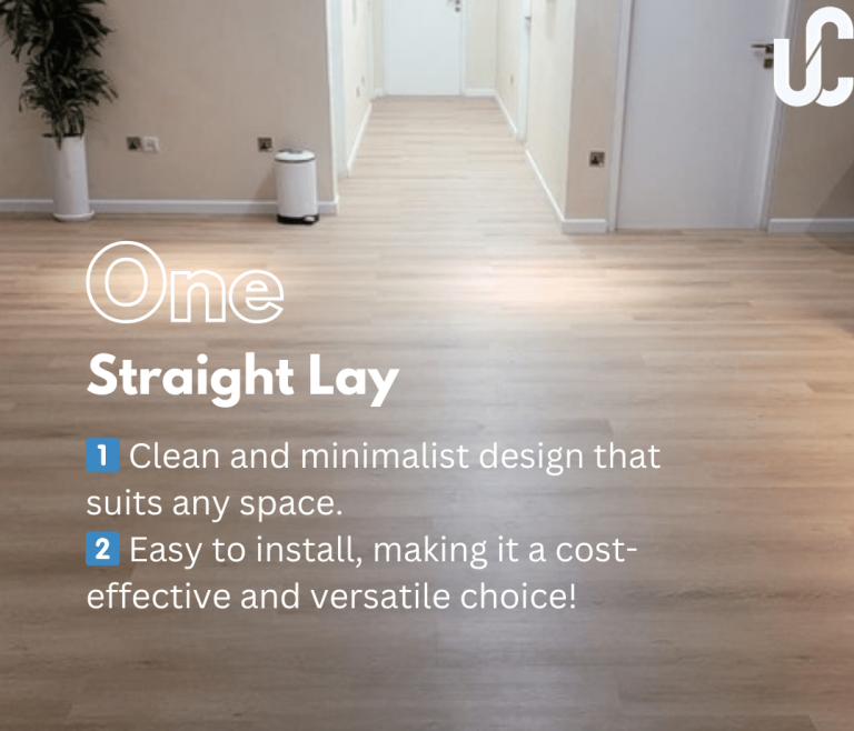 Straight lay flooring pattern