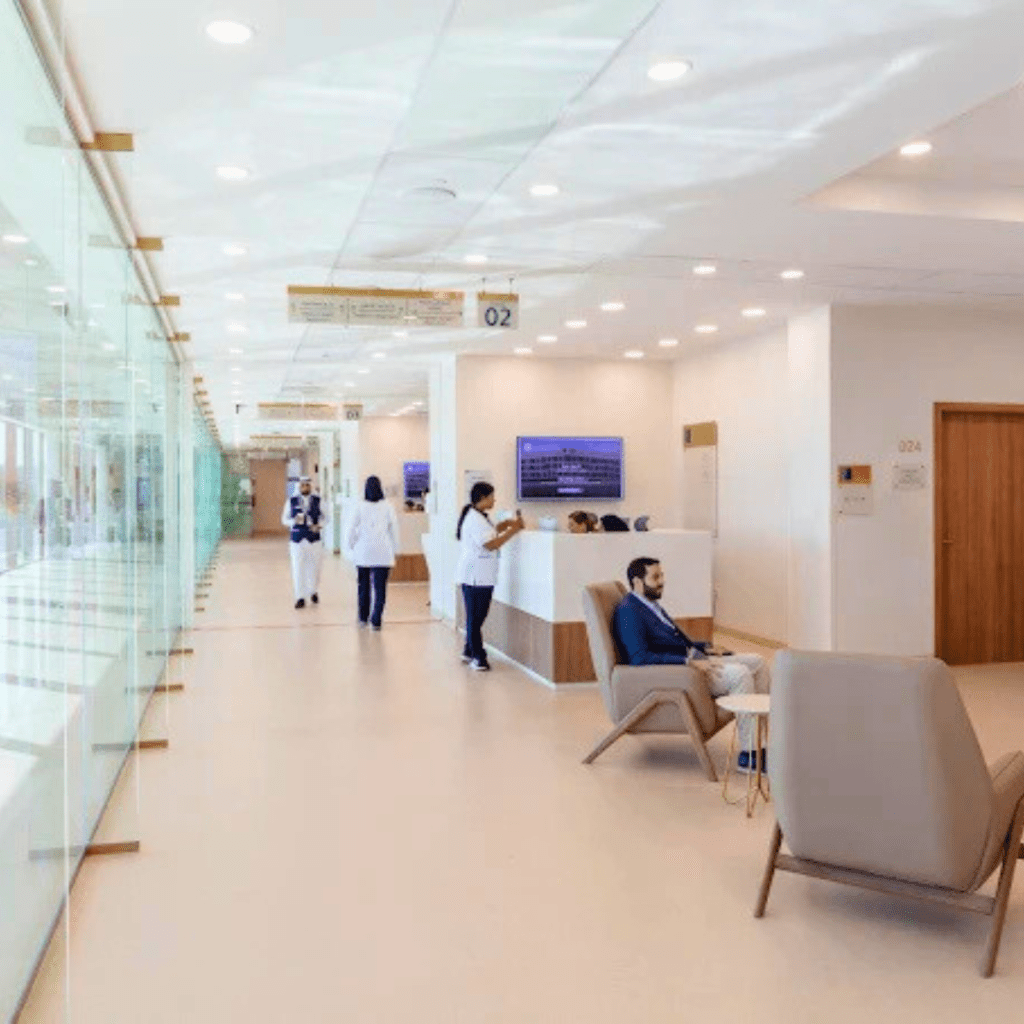 Vinyl flooring at King's College Hospital London, Jeddah