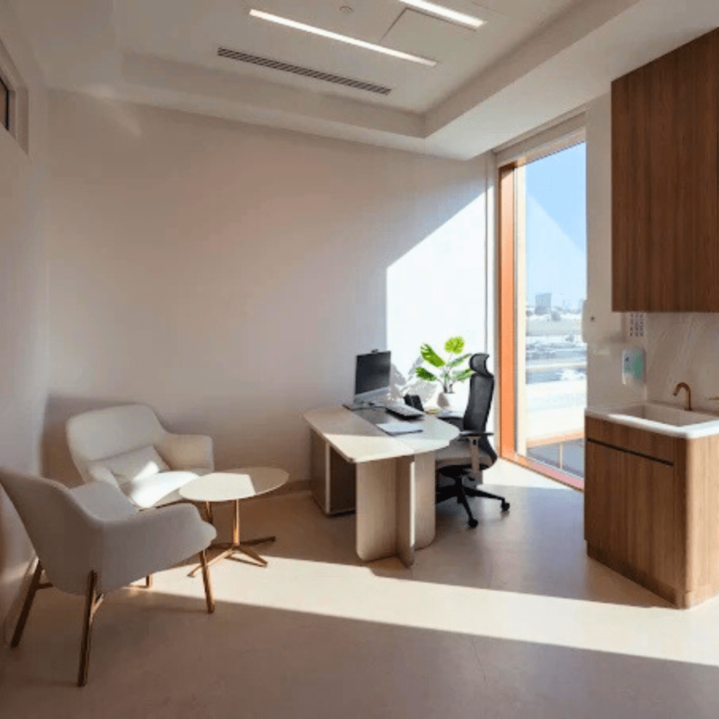 Vinyl flooring at King's College Hospital London, Jeddah