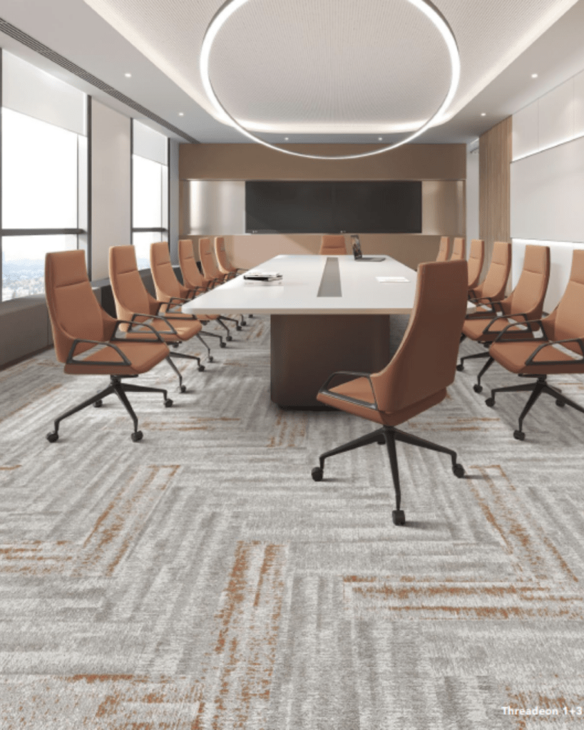 Crystaspun beige carpet tiles