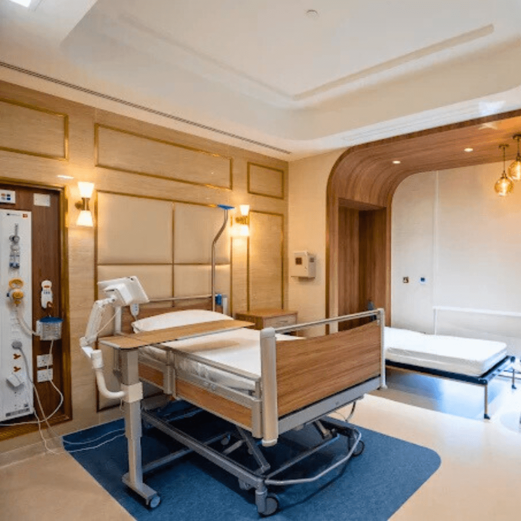 Vinyl flooring in Patient's room of King's College Hospital London, Jeddah