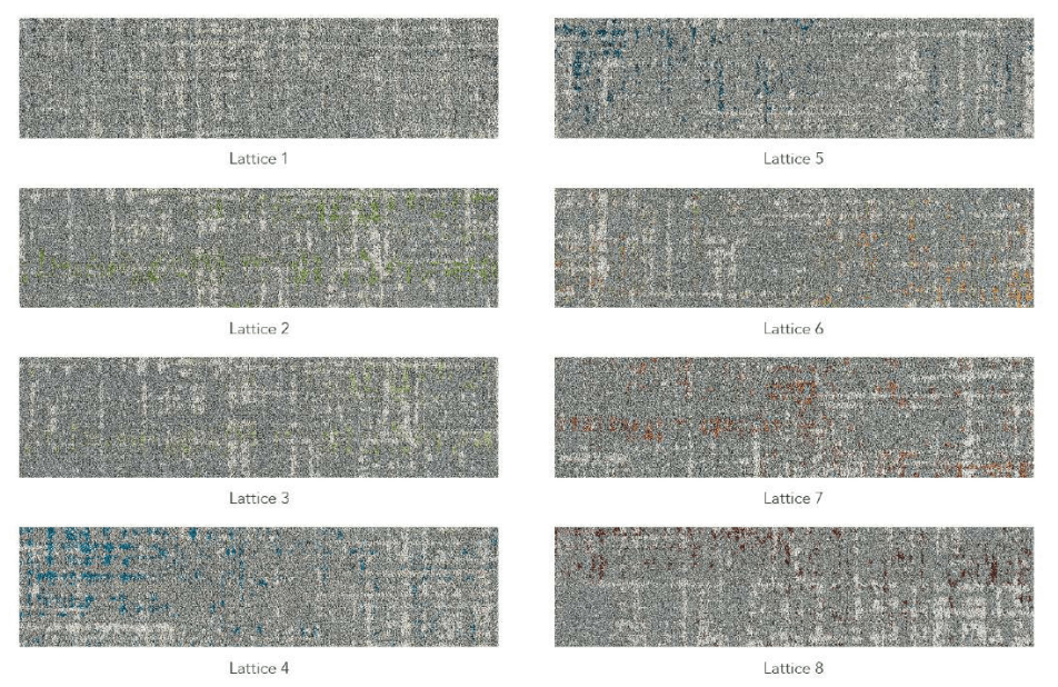 Lattice carpet collection
