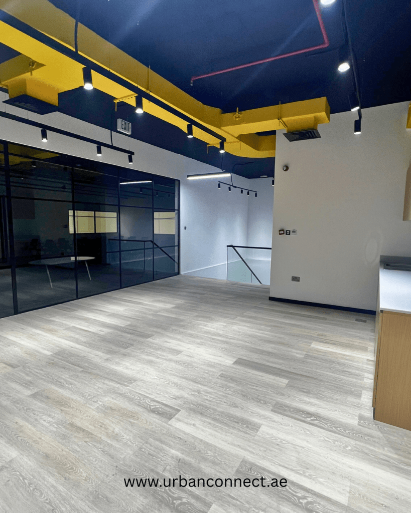 LVT installed for an office space